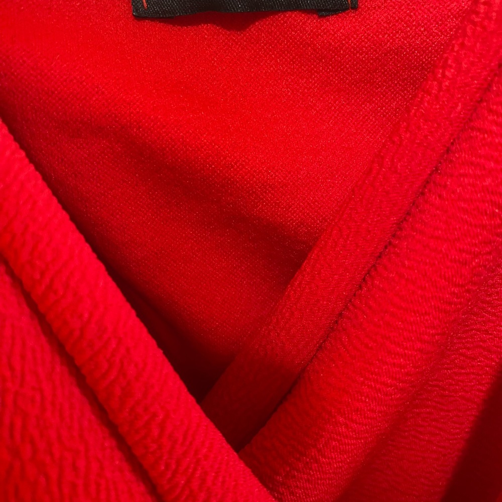 Plus Lauriell Red Wrap Front Crepe Midi Dress - Picture 6 of 6